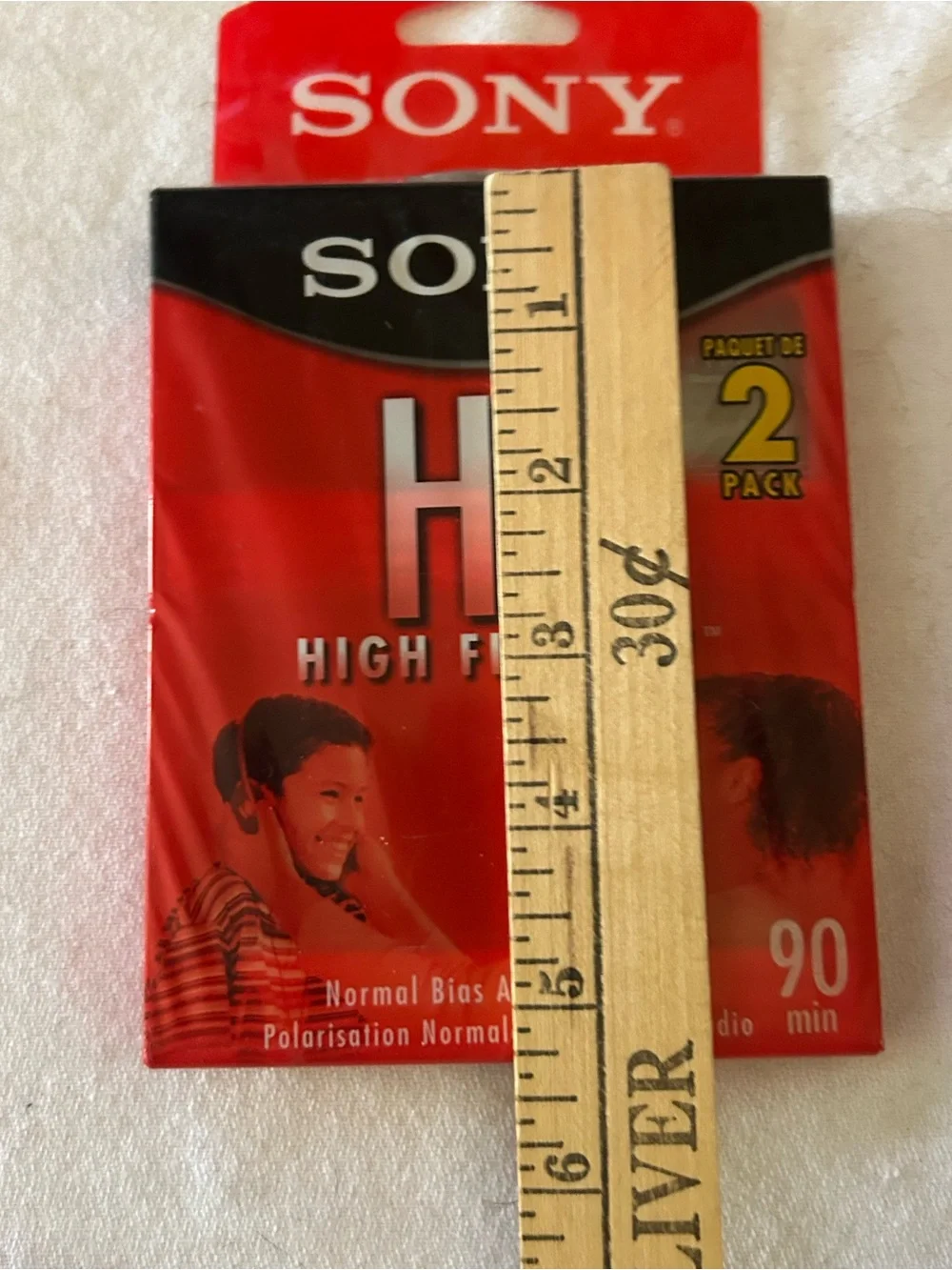Sony High Fidelity HF Blank Audio Cassette Tape 2 Pack 90 Minutes New Sealed